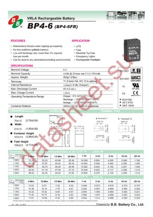 BP4-6-T1 datasheet  